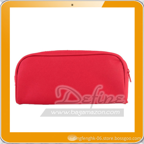 Simple Red Nylon Pencil Case